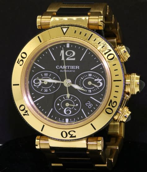 cartier pasha seatimer mens watch|cartier pasha chronograph watch.